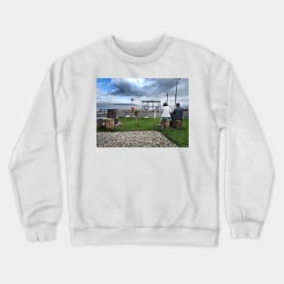 Close to the ferry terminal at Lochranza on the Isle of Arran, Scotland. Crewneck Sweatshirt